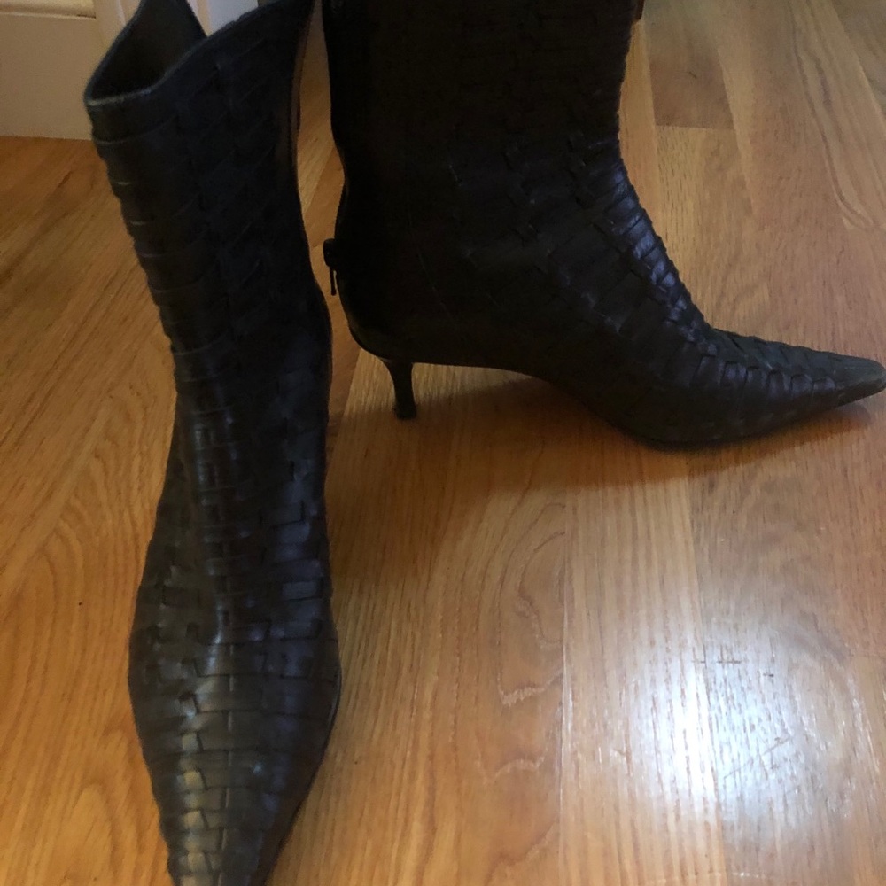 Leather boots